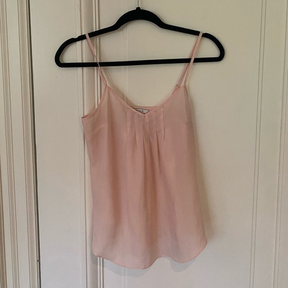 Aritzia Talula Sheer Material Waverly Top in Blush Pink - Picture 2 of 5